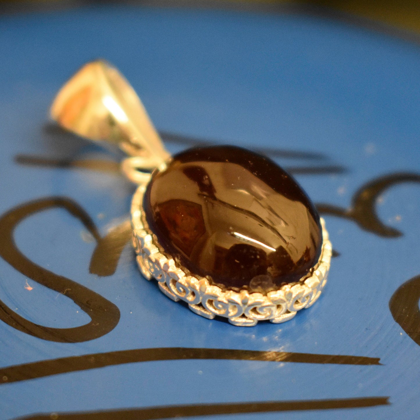 Ganesha Handicrafts, Detailed Garnet Pendant, Garnet Pendant, Women's Trending  Pendant, New Modern Womens Pendant, Womens Fashion New Model Pendant. 