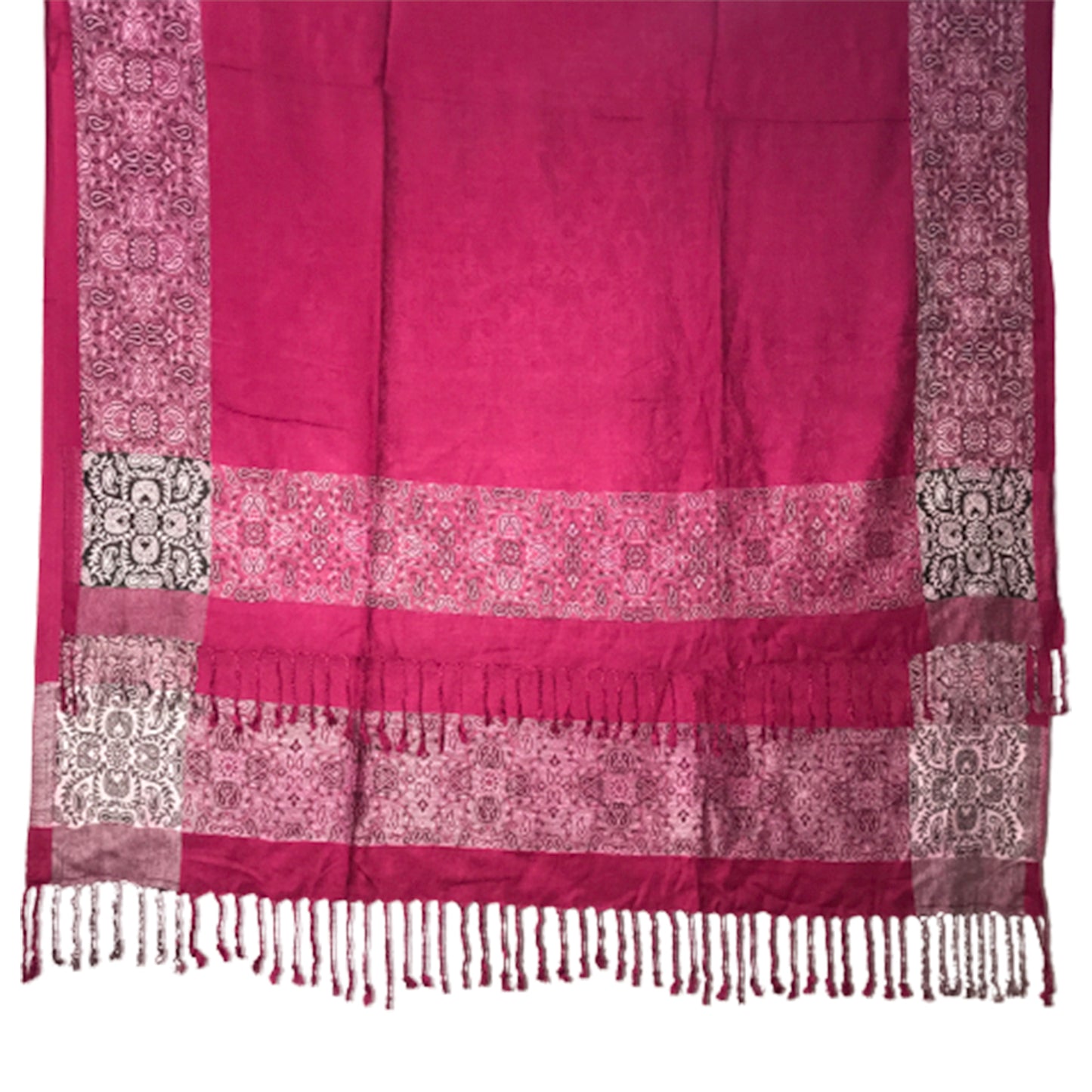 Ganesha Handicrafts Double Sided Printed Pashmina, Pashmina, Printed pashmina, Double sided Pashmina, Pink Pashmina, Multicolour Pashmina