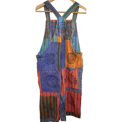 Ganesha Handicrafts Dungaree shorts , Handicraft short , Multicolour shorts , Trending shorts