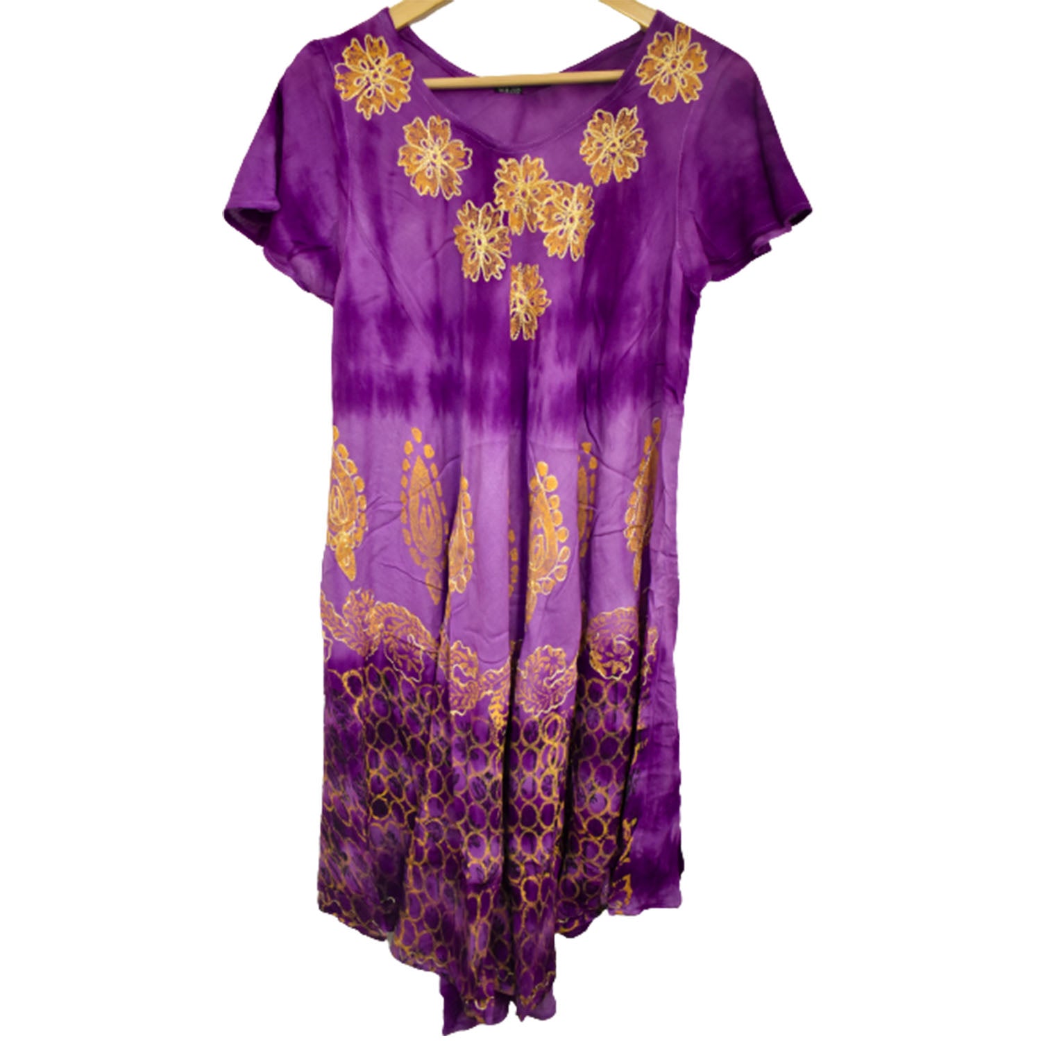 Ganesha Handicrafts Embroidered Summer Dress, Summer Dress, Dress, Embroidered Dress, Green Colour Dress, Flower Embroid Dress, Comfortable Dress