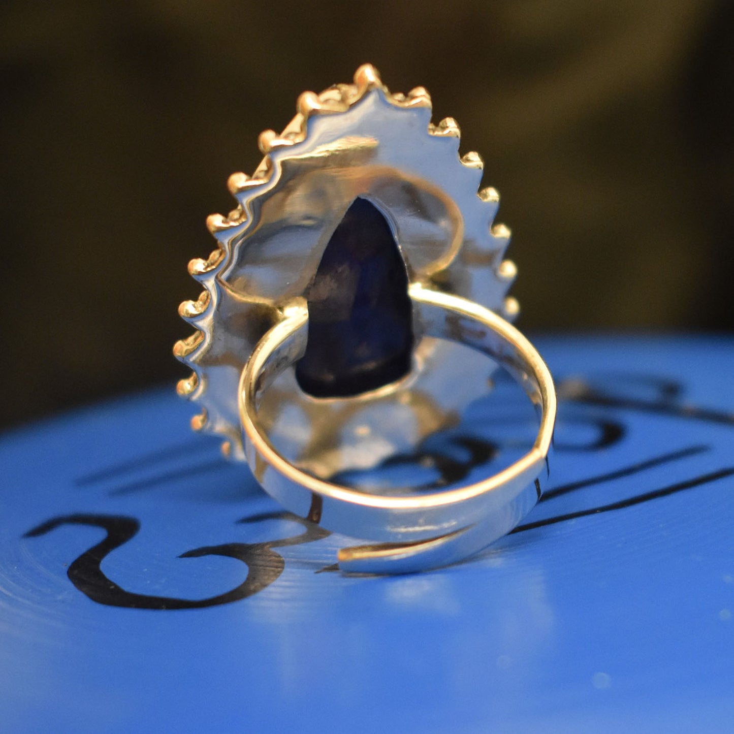 Ganesha Handicrafts, Expandable Teardrop Sapphire, Teardrop Sapphire, Women's Trending Sapphire, Womens New Model sapphire, New Modern Sapphire. 