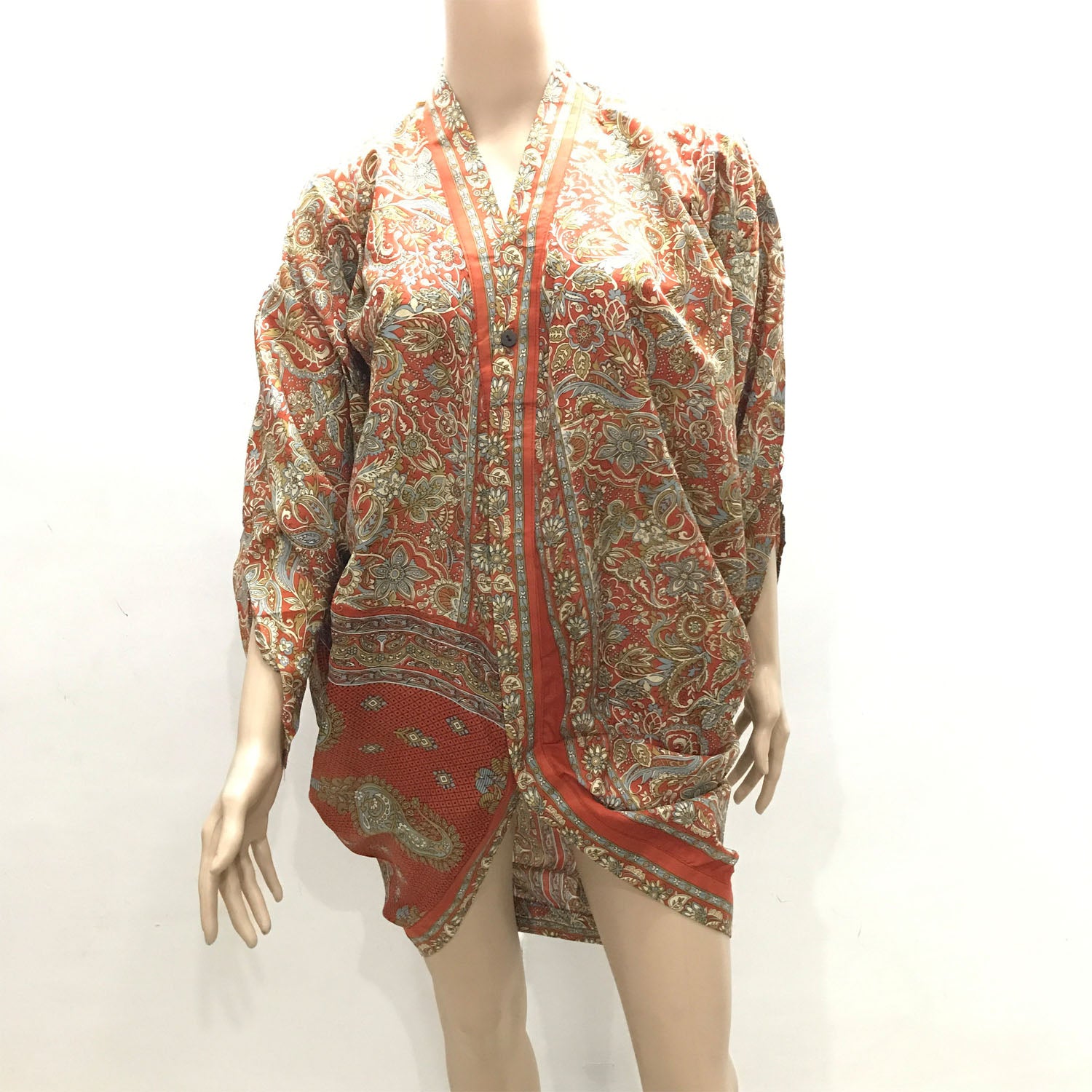 Ganesha Handicraft Floral Loose Fit Kimono , Top, Floral Top