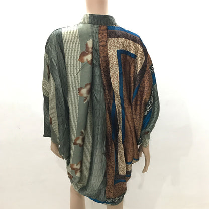 Ganesha Handicrafts Floral loose fit kimono , Double colour kimono , Modern kimono , Trending kimono , Floral kimono , Loose fit kimono