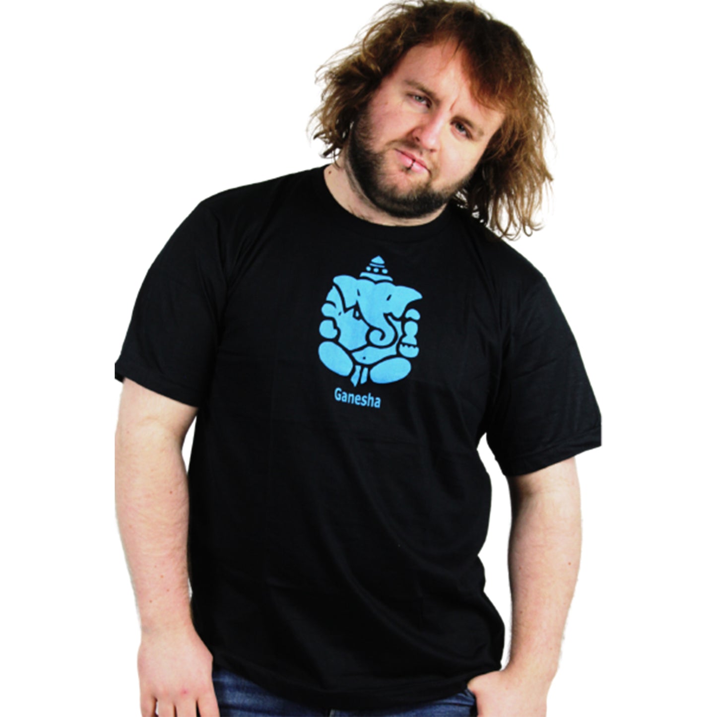 Ganesha Handicrafts, Ganesha T-Shirt Budha Black Unisex, Mens T-shirt, Ganesha T-shirt, Buddha Black Unisex T-shirt, Mens Trending T-shirts, Stylish T-shirt, Black Buddha T-shirt.