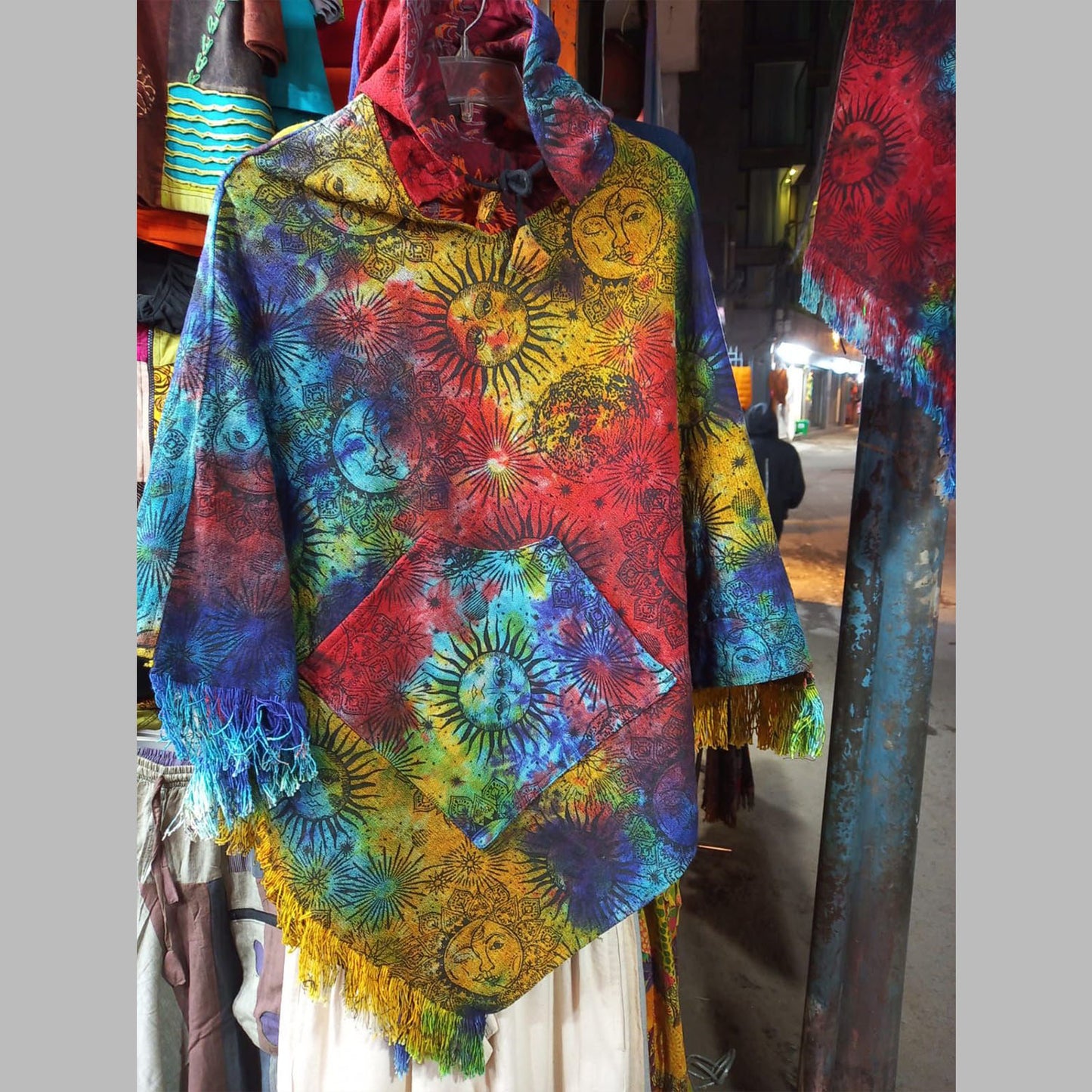 Ganesha Handicrafts- Handcrafted Poncho Psychedelic, Poncho Psychedelic, Handcrafted  Psychedelic, Psychedelic Poncho.