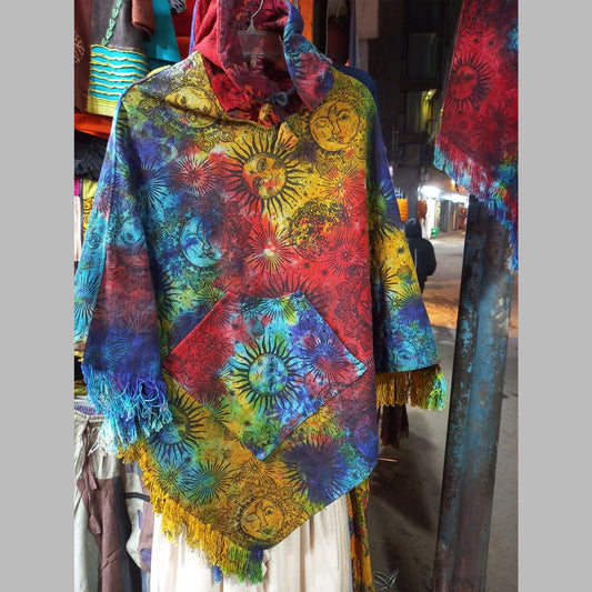 Ganesha Handicrafts- Handcrafted Poncho Psychedelic, Poncho Psychedelic, Handcrafted  Psychedelic, Psychedelic Poncho.