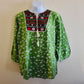 Ganesha Handicrafts Handcrafted Green Blouse, Blouse, Green Blouse, Handcrafted Blouse