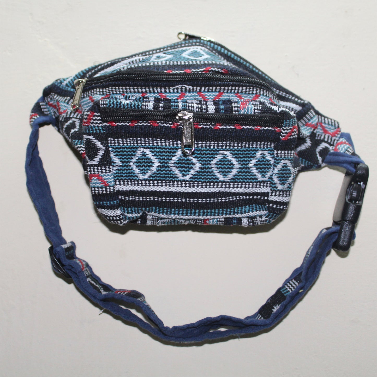 Ganesha Handicrafts Handmade Multicolored Knitted Ethnic Design Waist Bag, Waist Bag, Design Waist Bag, Ethnic Design Waist Bag, Handmade Waist Bag, Handmade Ethnic Design Waist Bag