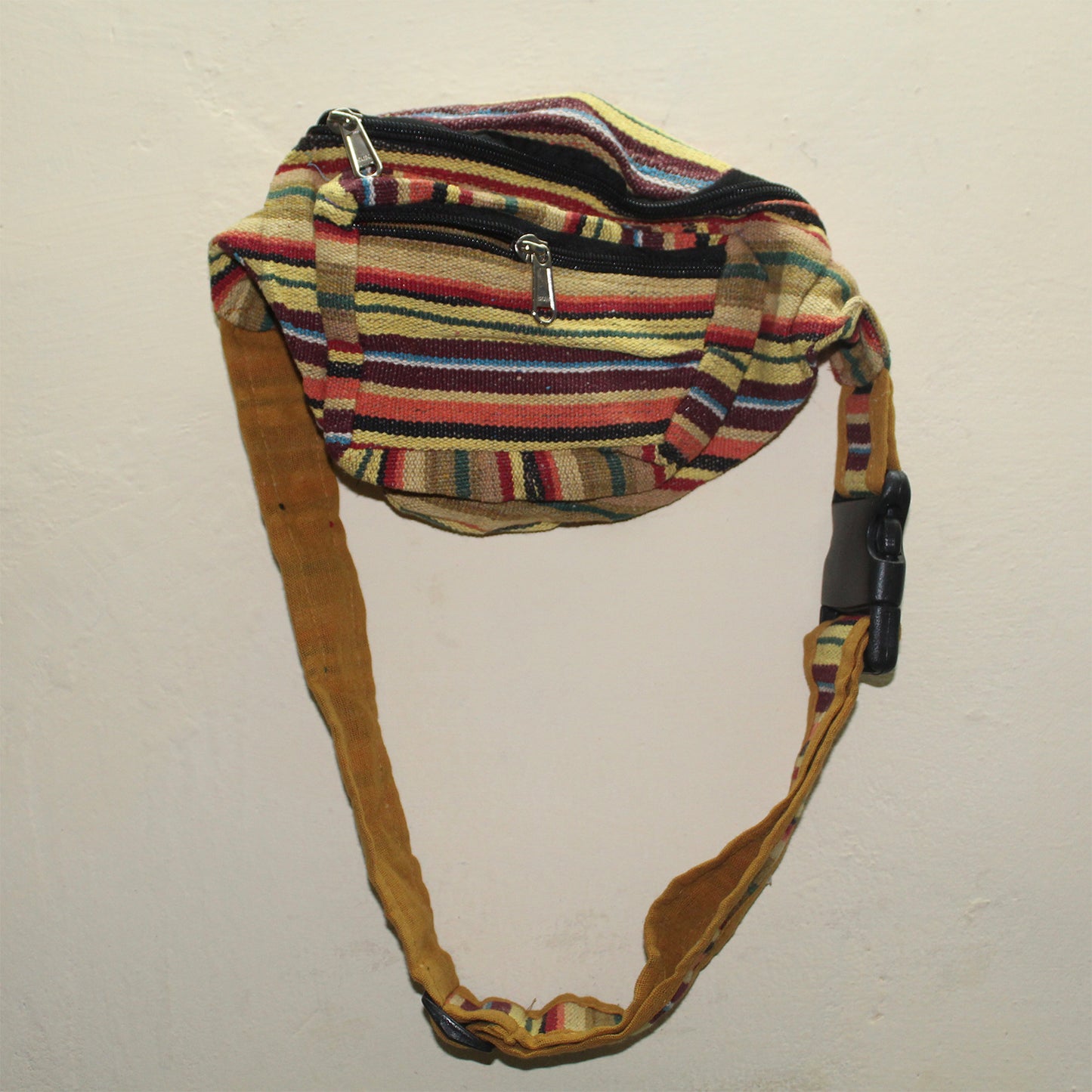 Ganesha Handicrafts Handmade Multicolored Knitted Ethnic Design Waist Bag, Waist Bag, Design Waist Bag, Ethnic Design Waist Bag, Handmade Waist Bag, Handmade Ethnic Design Waist Bag