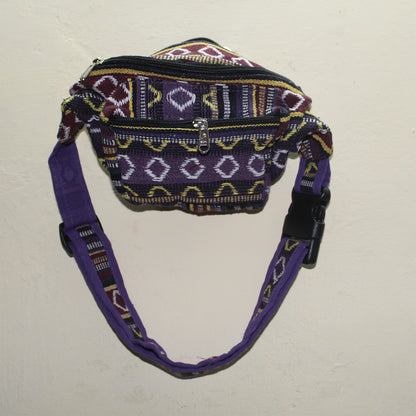 Ganesha Handicrafts Handmade Multicolored Knitted Ethnic Design Waist Bag, Waist Bag, Design Waist Bag, Ethnic Design Waist Bag, Handmade Waist Bag, Handmade Ethnic Design Waist Bag
