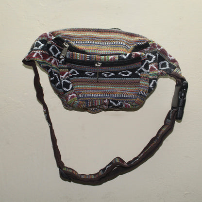 Ganesha Handicrafts Handmade Multicolored Knitted Ethnic Design Waist Bag, Waist Bag, Design Waist Bag, Ethnic Design Waist Bag, Handmade Waist Bag, Handmade Ethnic Design Waist Bag
