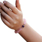 Ganesha Handicrafts, Handmade Rose Quartz Amethyst Bracelet, Handmade Rose Quartz Amethyst Bracelet, Rose Quartz Amethyst Bracelet, Women's Fashion Amethyst Bracelet, Rose Handmade Amethyst Bracelet.