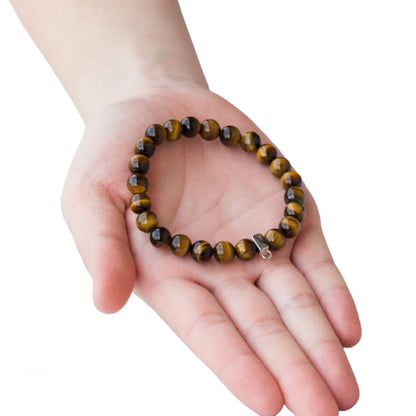 Ganesha Handicrafts, Handmade Tiger Eye Bracelet, Tiger Eye Bracelet, Tiger Bracelet, Women's Trending Bracelet, Men's Trending Bracelet, Stylish Bracelet.