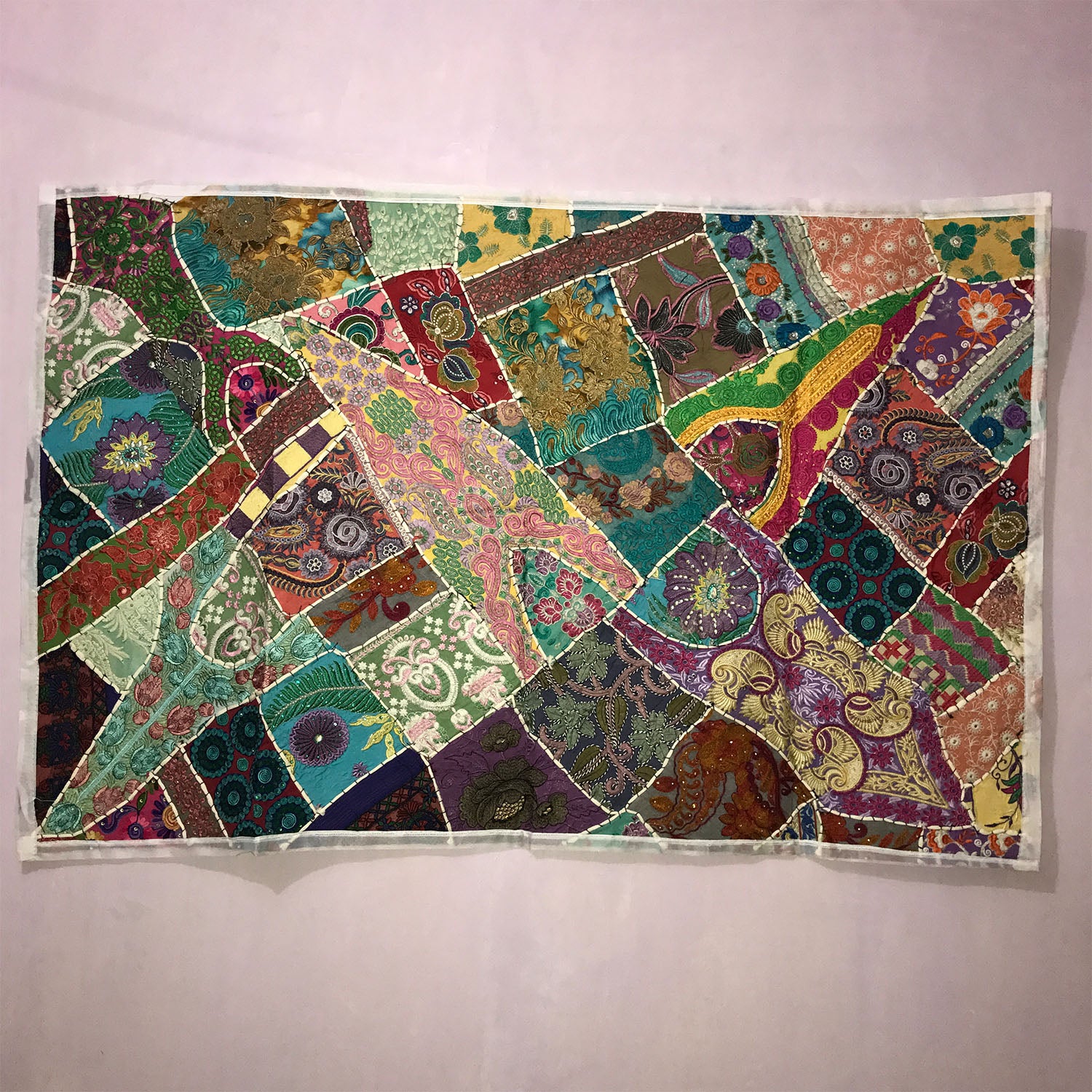 Ganesha Handicrafts Indian Handcrafted Sequin Beaded Wall Hanging, Wall Hanging, Beaded Wall Hanging, Handcrafted Wall Hanging, Sequin Beaded Wall Hanging, Multicolour Wall Hanging