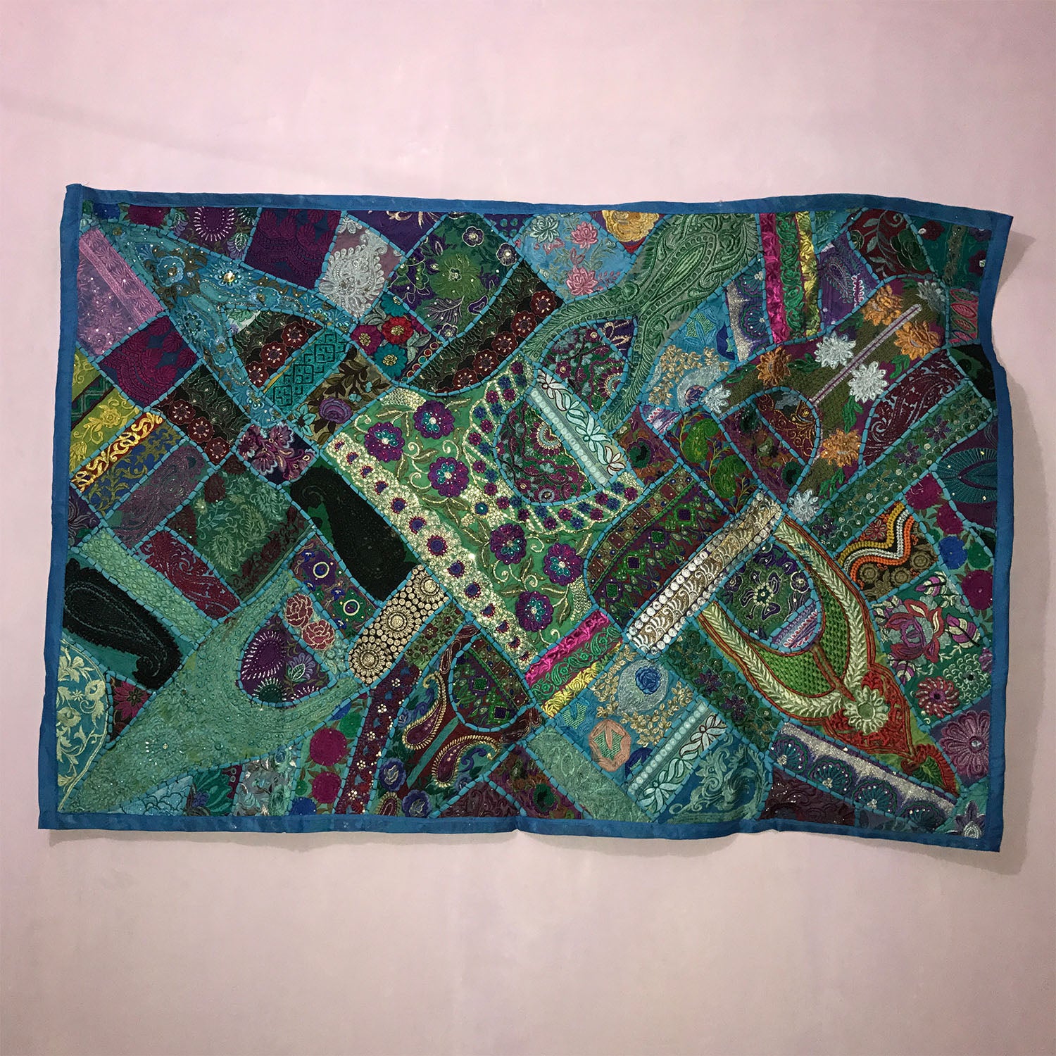 Ganesha Handicrafts Indian Handcrafted Sequin Beaded Wall Hanging, Wall Hanging, Beaded Wall Hanging, Handcrafted Wall Hanging, Sequin Beaded Wall Hanging, Multicolour Wall Hanging