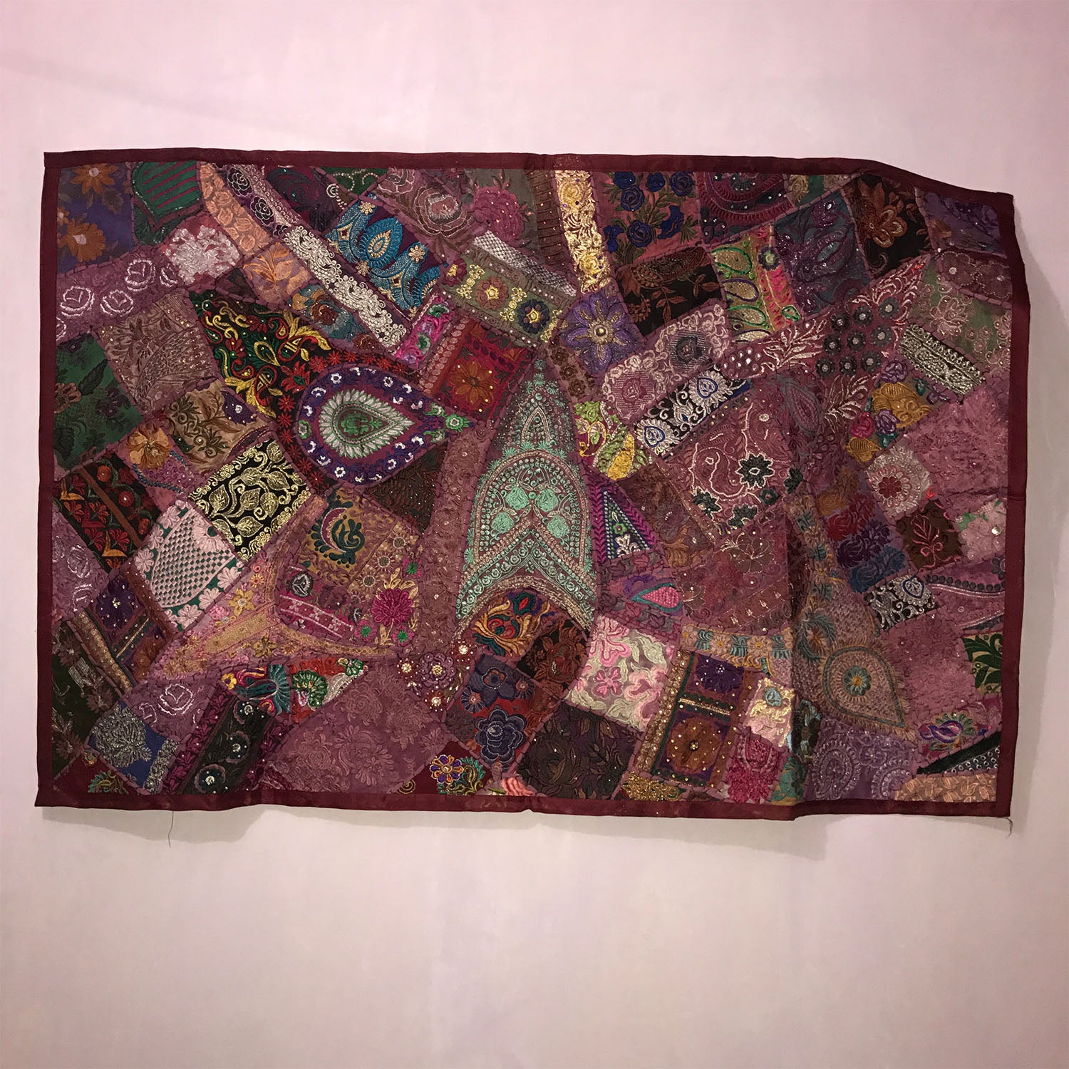 Ganesha Handicrafts Indian Handcrafted Sequin Beaded Wall Hanging, Wall Hanging, Beaded Wall Hanging, Handcrafted Wall Hanging, Sequin Beaded Wall Hanging, Multicolour Wall Hanging