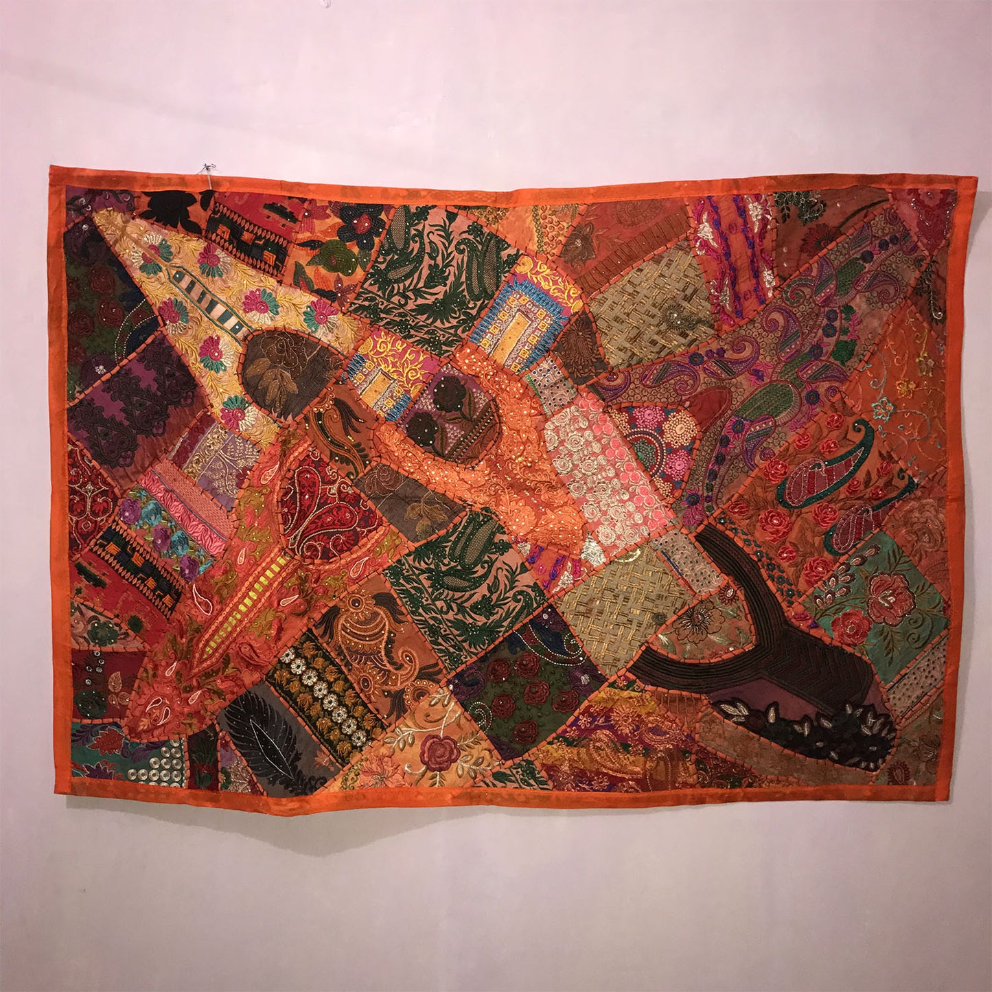 Ganesha Handicrafts Indian Handcrafted Sequin Beaded Wall Hanging, Wall Hanging, Beaded Wall Hanging, Handcrafted Wall Hanging, Sequin Beaded Wall Hanging, Multicolour Wall Hanging