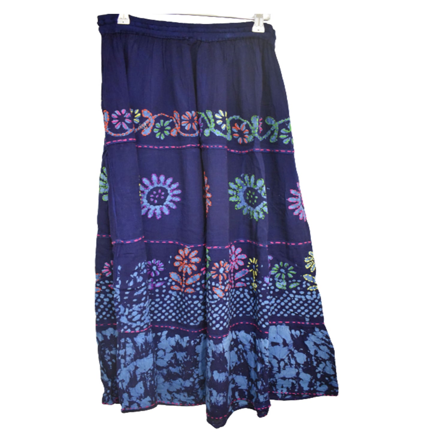 Ganesha Handicrats, Long Summer Skirt, Womens-Long Summer Skirt!, Women's fashion Long Skirt, Long Skirt, Summer Skirt, Trending  Women's Skirt, Blue Colour  Long Summer Skirt.