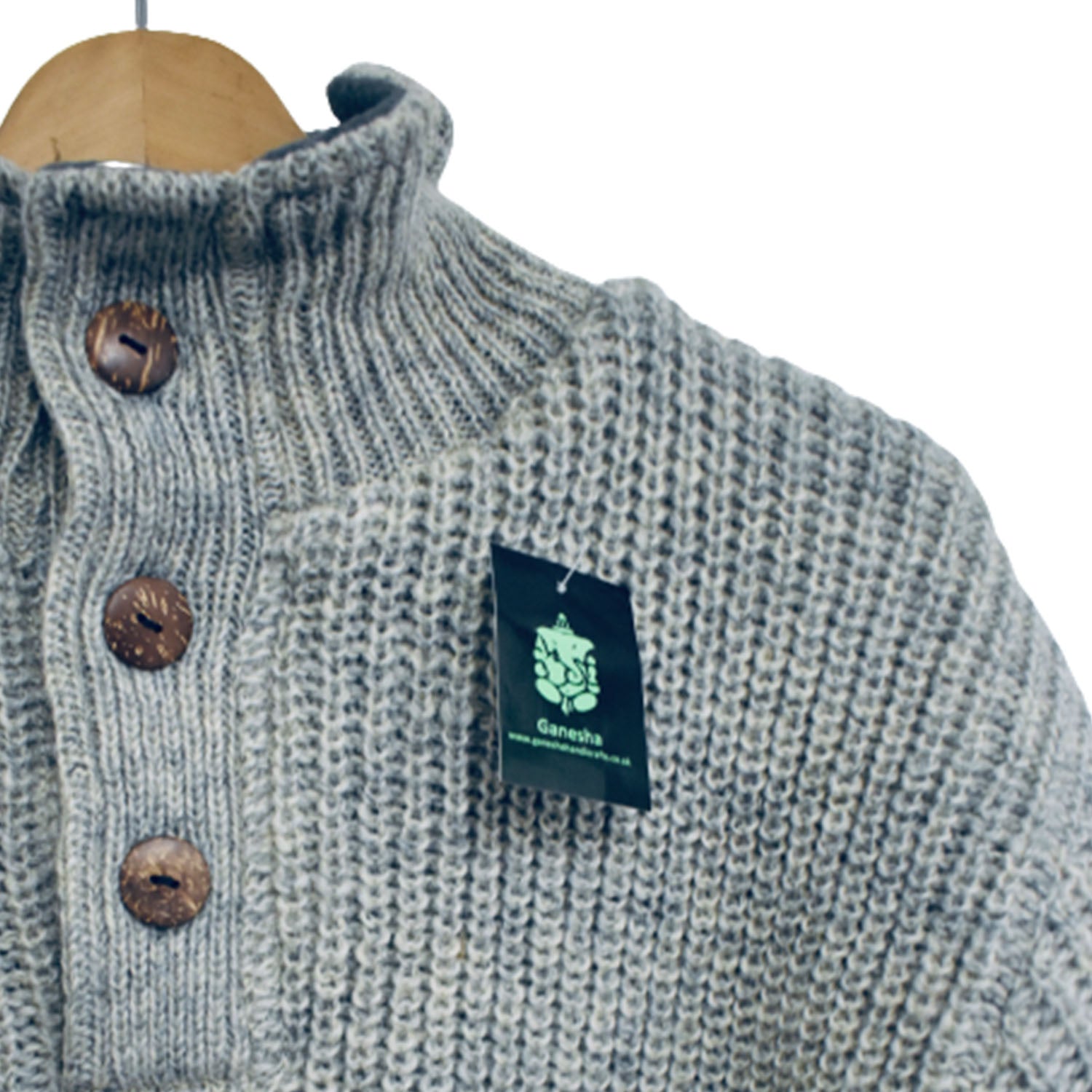 Ganesha Handicrafts Large Thick lined jumper, Jumper, Thick Lined Jumper, Large Jumper, Ash Color Jumper, Soft Jumper, Lined Jumper, Trending Jumper