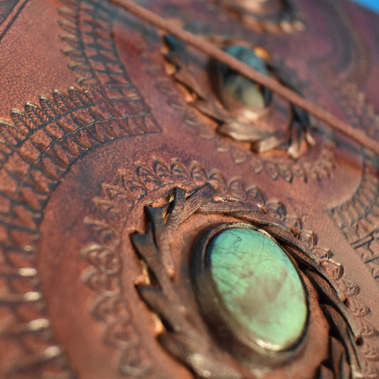 Ganesha Handicrafts Leather-Bound Spell book, Spell Book, Bound Spell Book, Leather Book, Leather Spell Book