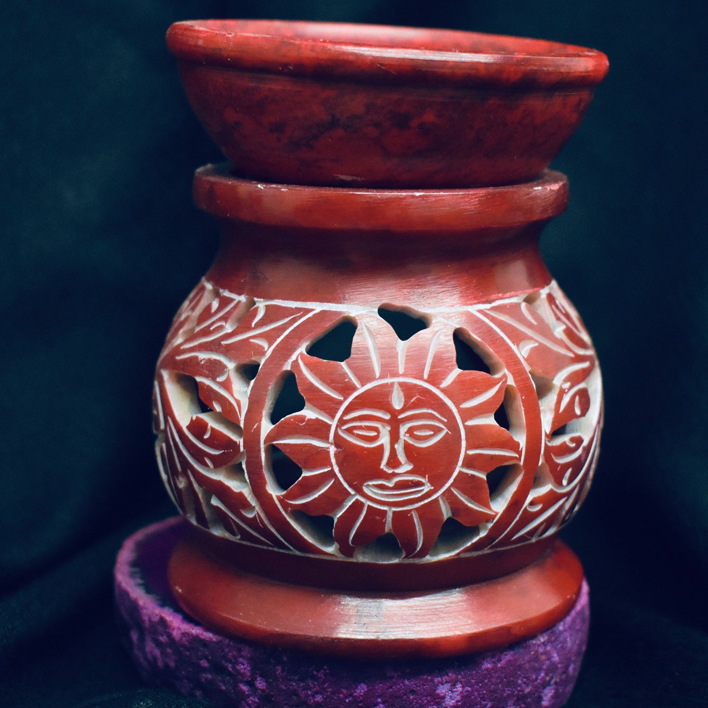 Ganesha Handicrafts Marble oil burner , Marble burner , Creative oil burner , Printed oil burner, Burner, Oil Burner