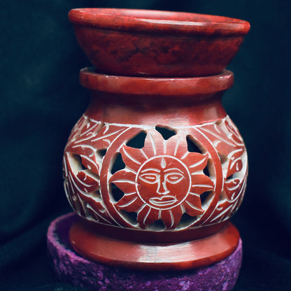 Ganesha Handicrafts Marble oil burner , Marble burner , Creative oil burner , Printed oil burner, Burner, Oil Burner