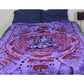 Ganesha Handicrafts-Meditating Buddha Bed Throw Purple, Meditating Buddha Bed, Buddha Bed, Buddha Bed Throw, Purple Colour Bed Throw, Buddha Purple Bed Throw, Meditating Buddha Bed Throw.