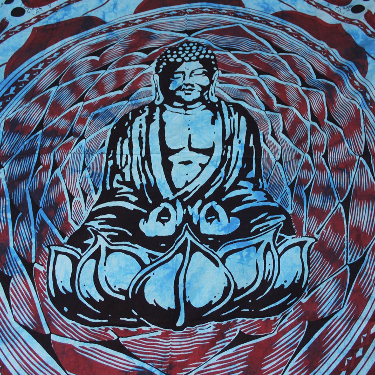 Ganesha Handicrafts-Meditating Buddha Bed Throw, Buddha Bed, Buddha Bed Throw, Throw for Buddha , Buddha Meditating Bad Throw, Throw Bed in Buddha design, Bed, Buddha throw, Meditating Bed.