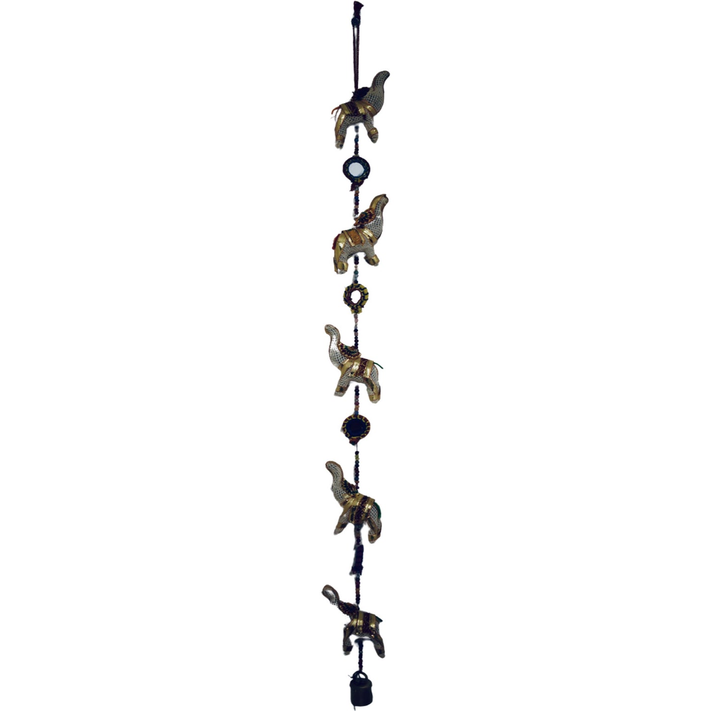 Ganesha handicrafts Mirror elephant hanging, model hanging , Elephant hanging , Mirror hanging