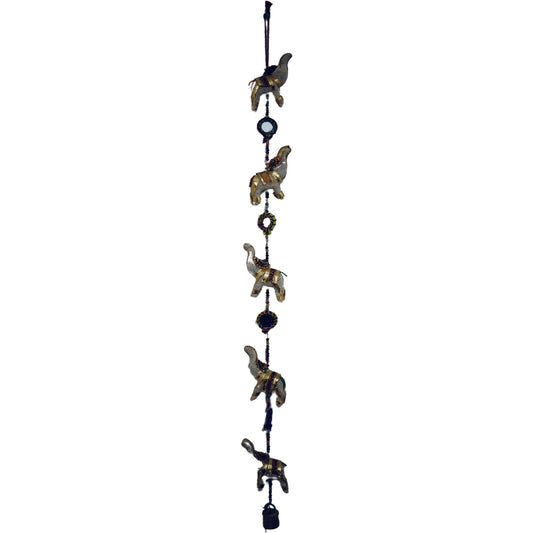 Ganesha handicrafts Mirror elephant hanging, model hanging , Elephant hanging , Mirror hanging