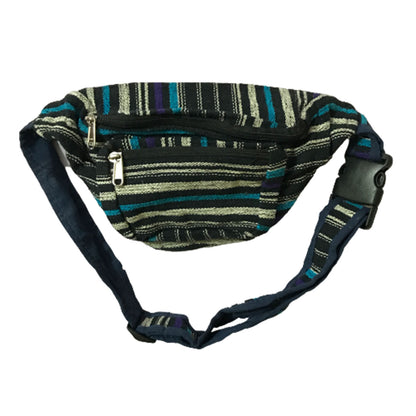Ganesha Handicrafts Multicolored Knitted Ethnic Design Waist Bag, Bag, Waist Bag, Waist Design Bag, Knitted Design Bag, Ethnic Design Bag, Multicolured bag, Adjustable bag