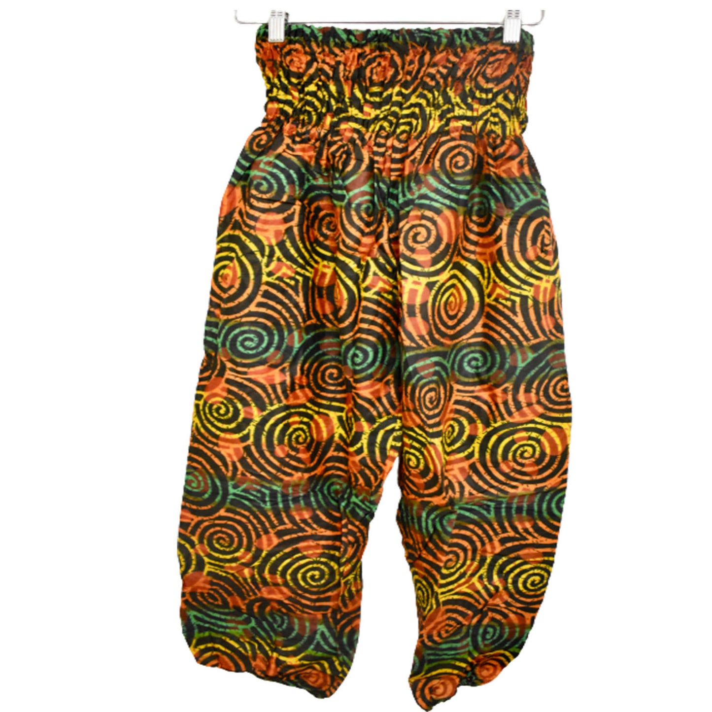 Ganesha Handicrafts, Multicoloured swirl Harem, Harem Pants, Harem Swirl Multi Coloured Trousers, Womens fashion Swirl Harem Trousers.