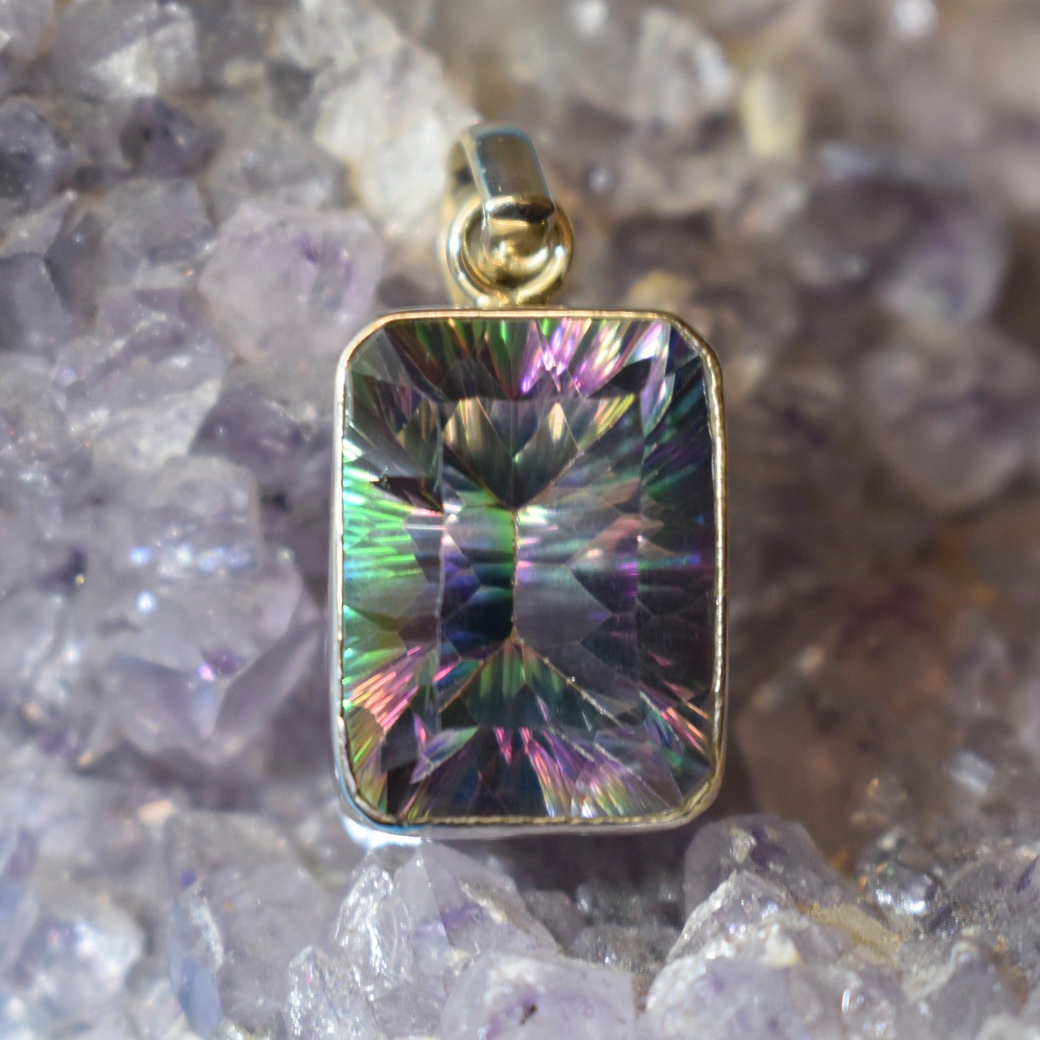 Ganesha Handicrafts, Mystic Topaz Pendant, Mystic Pendant, Topaz Pendant, Women's Trending Pendant, New Modern Pendant, Women's Fashion Pendant, Women's New Modern Pendant, Women's Stylish Pendant. 