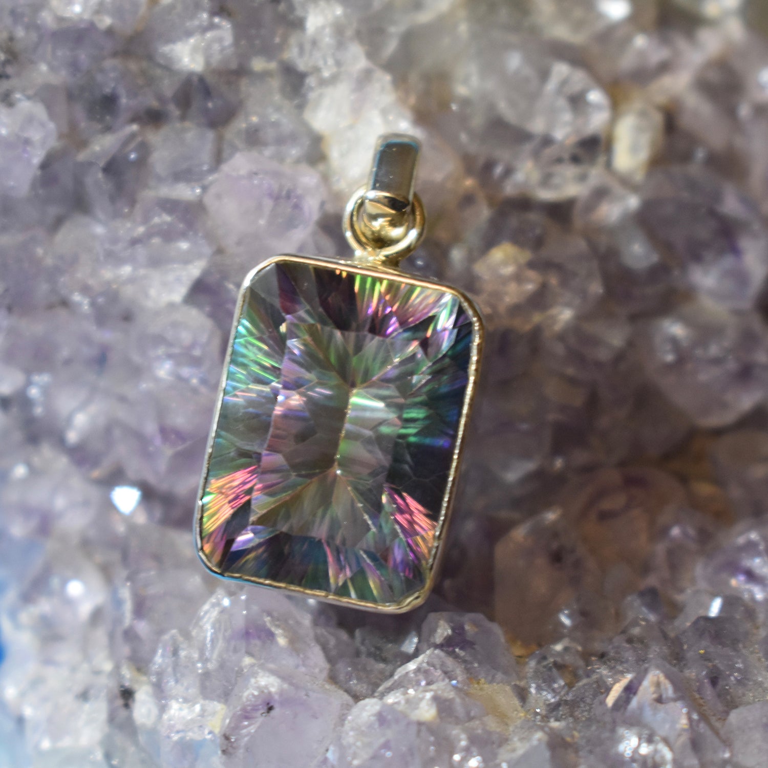 Ganesha Handicrafts, Mystic Topaz Pendant, Mystic Pendant, Topaz Pendant, Women's Trending Pendant, New Modern Pendant, Women's Fashion Pendant, Women's New Modern Pendant, Women's Stylish Pendant. 