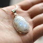 Ganesha Handicrafts, Natural Moonstone Pendant 925 Sterling Silver Pendant, Natural Moonstone Pendant, 925 Sterling Silver Pendant, Natural Moonstone Silver Pendant, Womens Trending Pendant, Women's Stylish Pendant.
