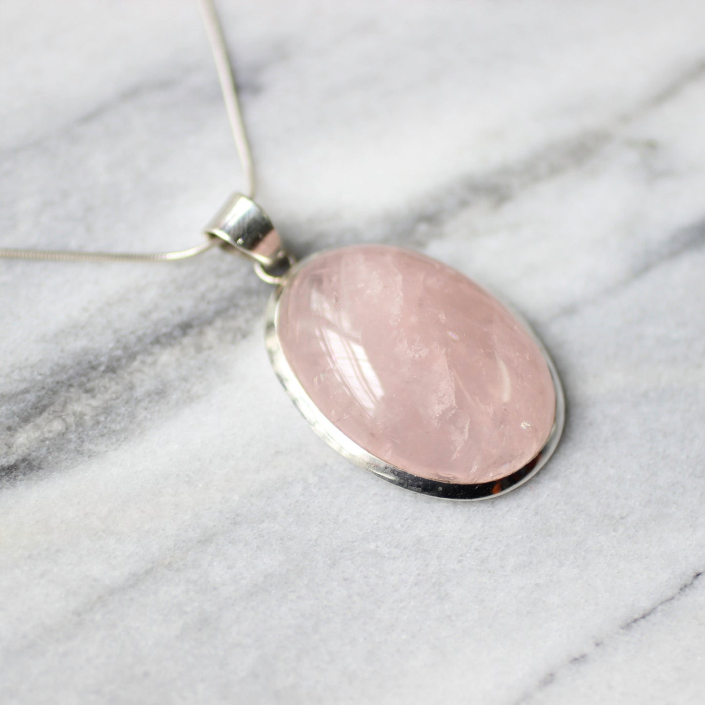 Ganesha Handicrafts, Natural Rose Quartz 925 Sterling Silver Pendant, Natural Rose Quartz, 925 Sterling Silver Pendant, Natural Rose Quartz Pendant, Women's Trending Pendant, Women's Fashion 925 Sterling Silver Pendant, Women's Traditional Pendant.  