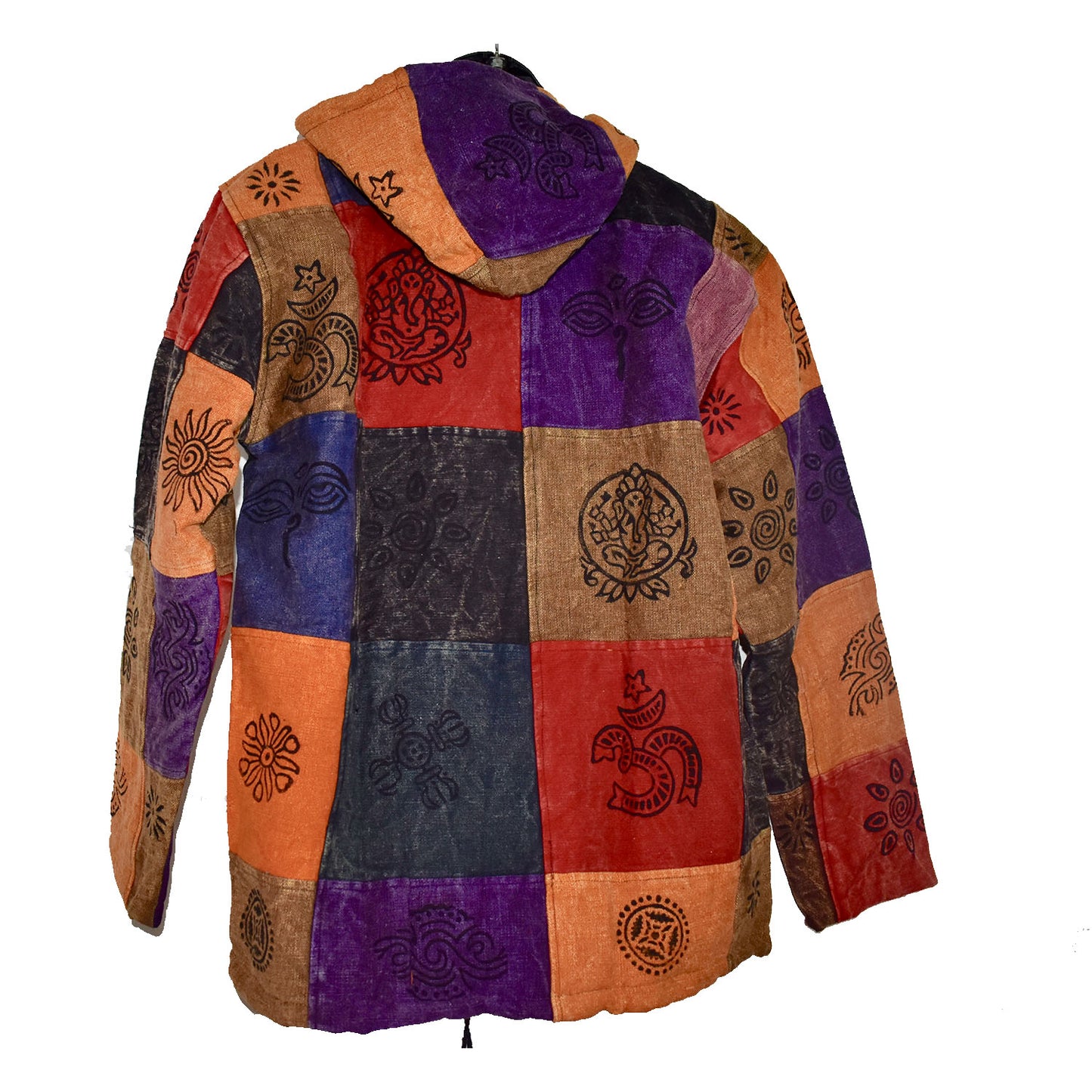 Nepalese Patchwork jacket fleece lined