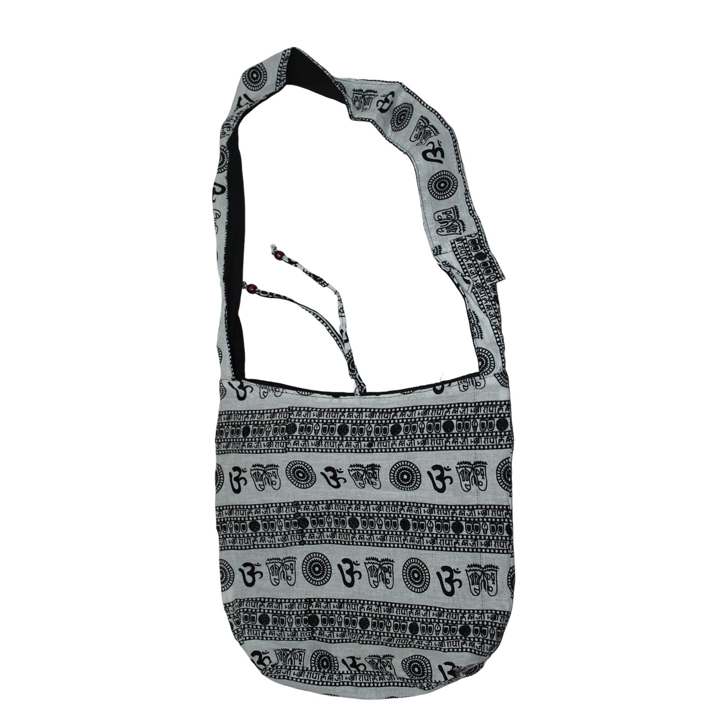 Ganesha Handicrafts Om Print Sling Bag, Sling Bag, Print Sling Bag, Print Bag, One Side Bag,