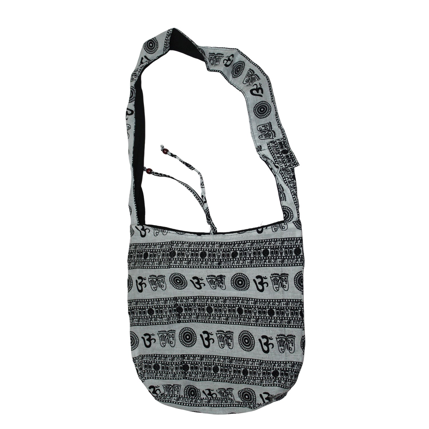 Ganesha Handicrafts Om Print Sling Bag, Sling Bag, Print Sling Bag, Print Bag, One Side Bag,