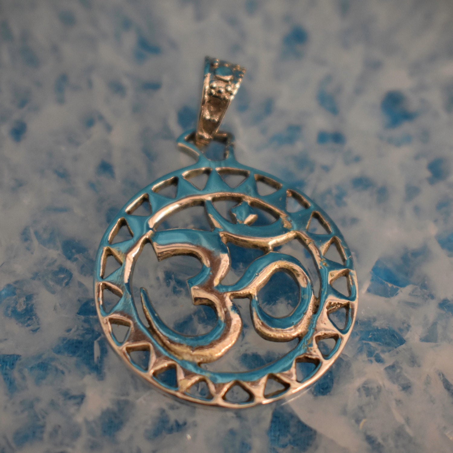 Ganesha Handicrafts, Sterling Silver Om Pendant (925), Sterling Silver Om Pendant, Om Silver Pendant, 925-Silver OM Pendant, Traditional Pendant, Trending Pendant.