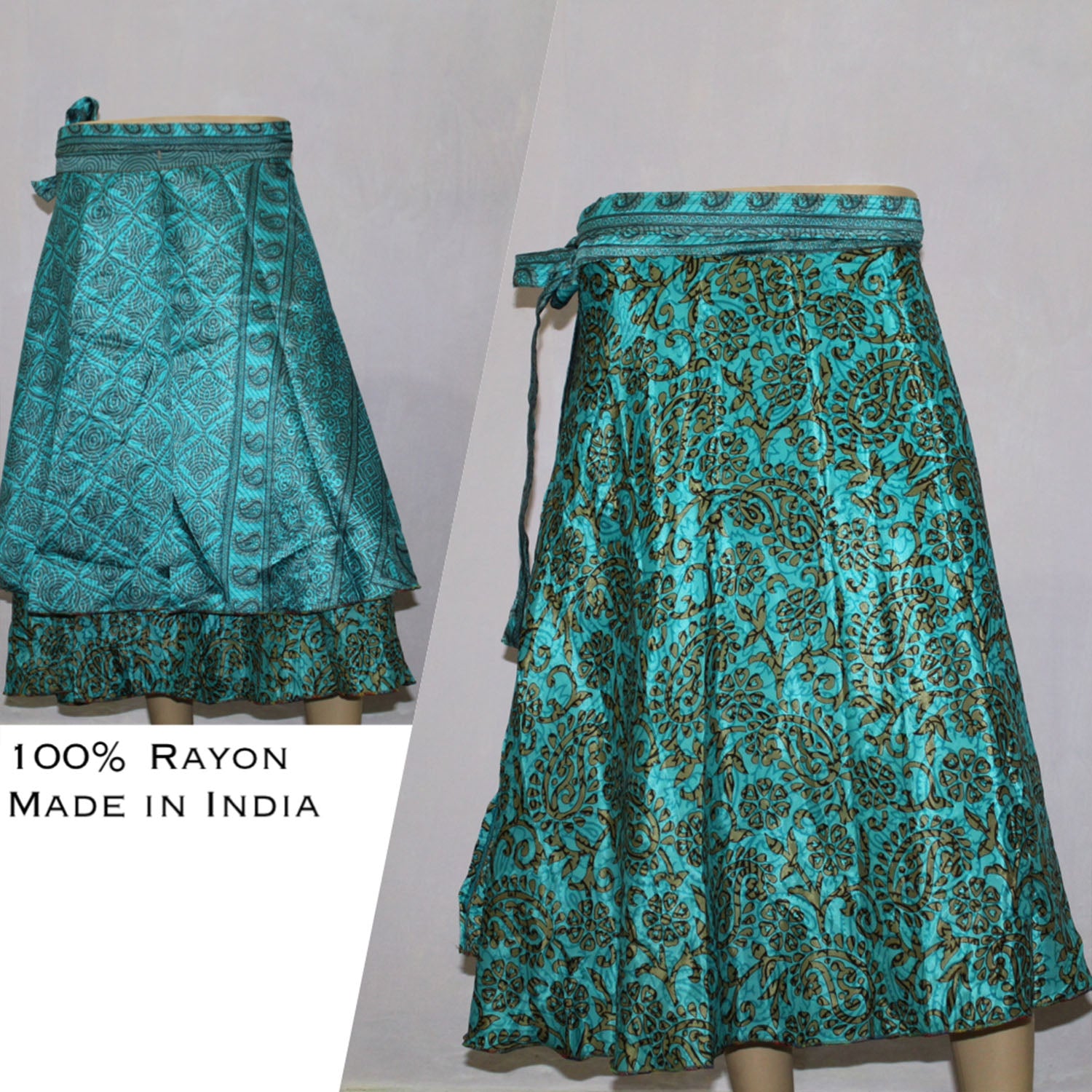 Ganesha Handicrafts, Printed Reversible Wrap Around Skirts, Womens  Printed Reversible Wrap Around Skirts, Fashion  Reversible Wrap Around Skirts, Around Skirts, Trending Women's Skirts.