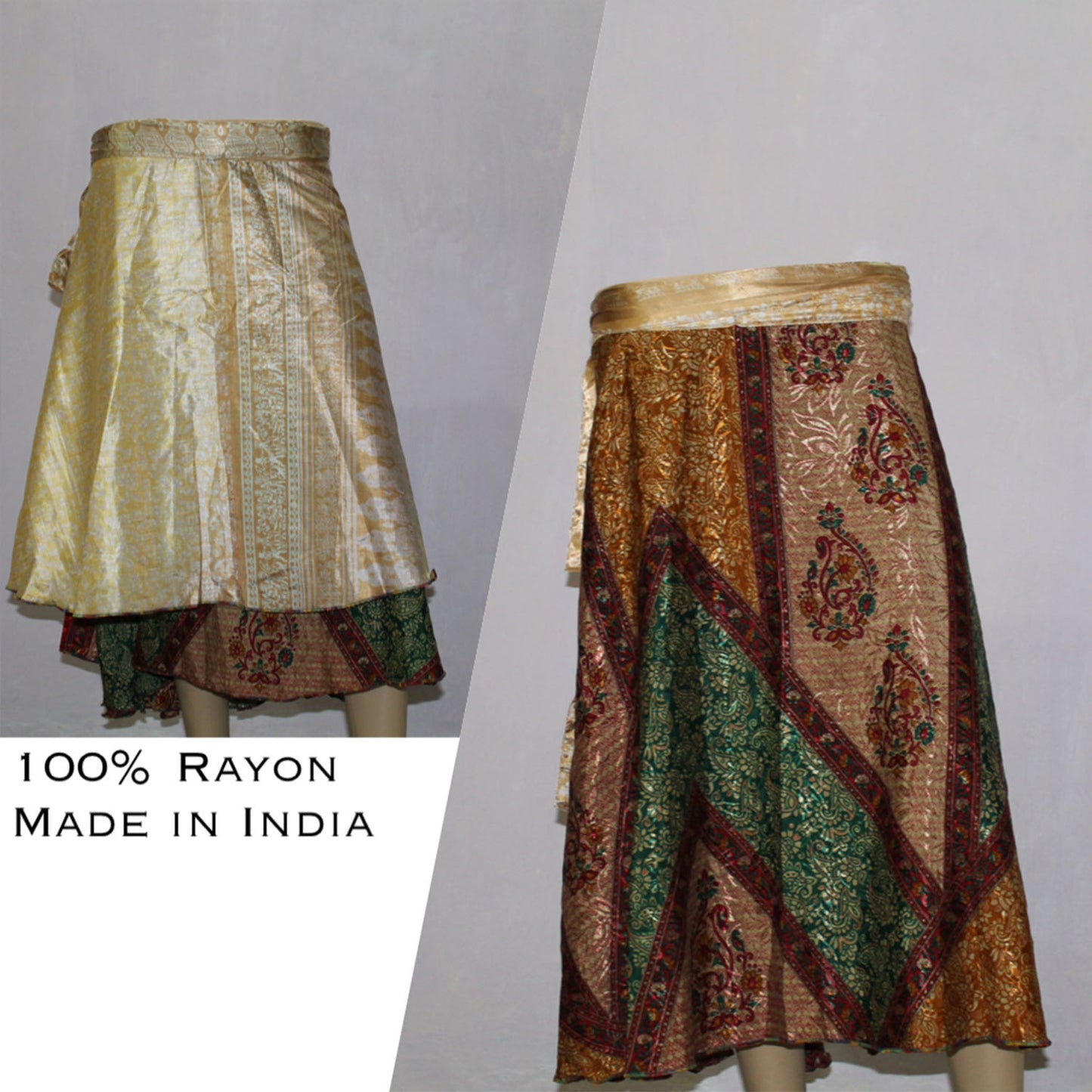 Ganesha Handicrafts, Printed Reversible Wrap Around Skirts, Womens  Printed Reversible Wrap Around Skirts, Fashion  Reversible Wrap Around Skirts, Around Skirts, Trending Women's Skirts.