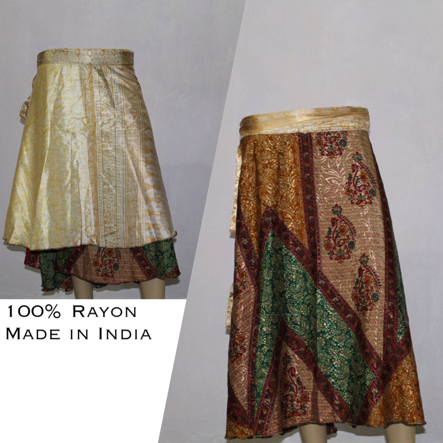 Ganesha Handicrafts, Printed Reversible Wrap Around Skirts, Womens  Printed Reversible Wrap Around Skirts, Fashion  Reversible Wrap Around Skirts, Around Skirts, Trending Women's Skirts.