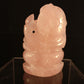 Ganesha Handicrafts Rose Quartz Ganesha Gemstone Statue , Ganesha statue , Stone ststue , Lord ganesha stone statue