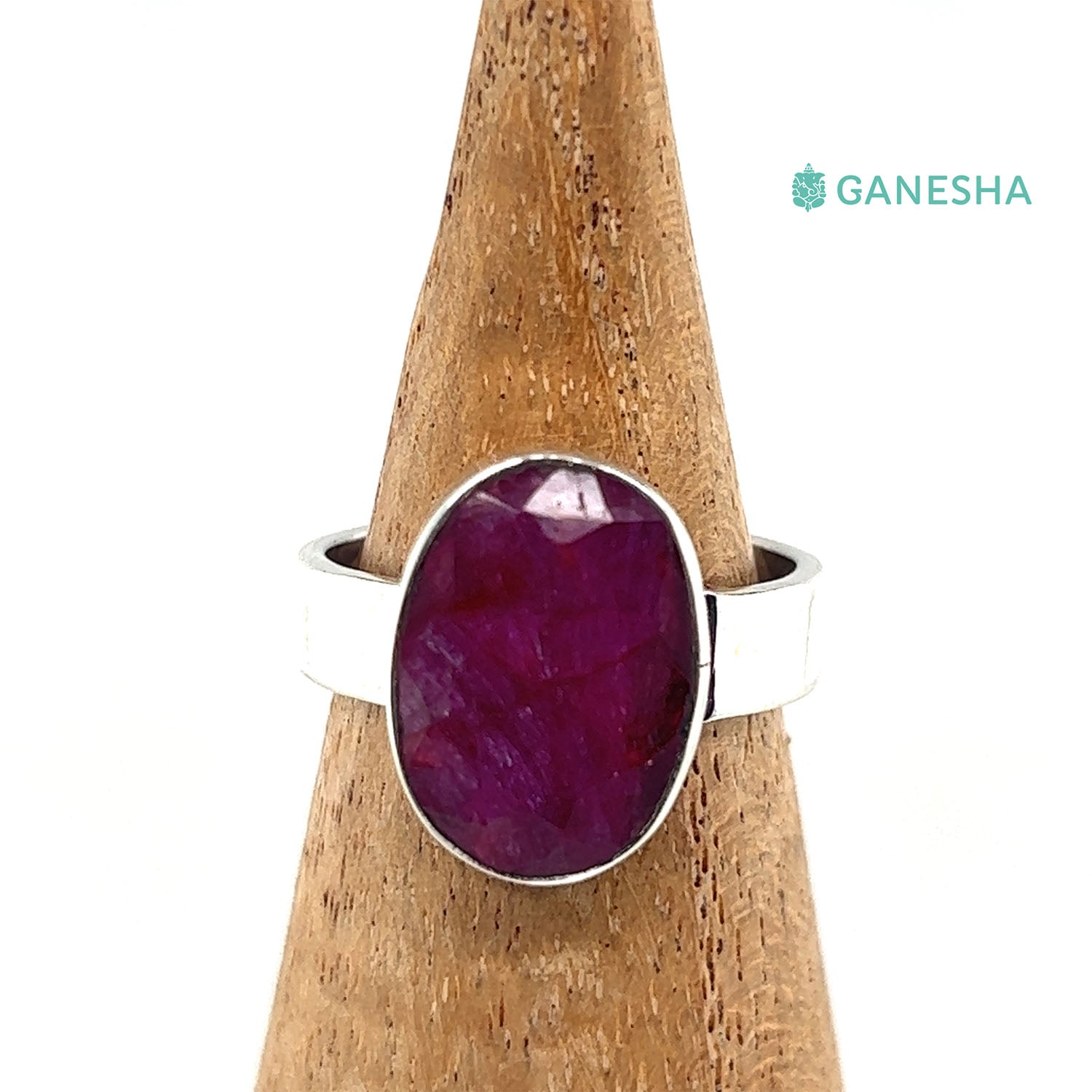 Ganesha Handicrafts Ruby - 925 Sterling Silver Jewellery Gift Set With Free Chain, Ruby Gift Set, Jewellery Gift Set with free chain, Sterling silver gift set with chain, Gift set with free chain, Pink Jewellery gift set