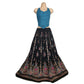 Ganesha Handicrafts-Sequin Skirt Long Dark Shades, Womens Sequin Skirt Long Dark Shades, Women's Fashion Sequin Skirts, Long Sequin Skirts, Black Colour Sequin Skirt, Dark Shades Long Sequin Skirt.