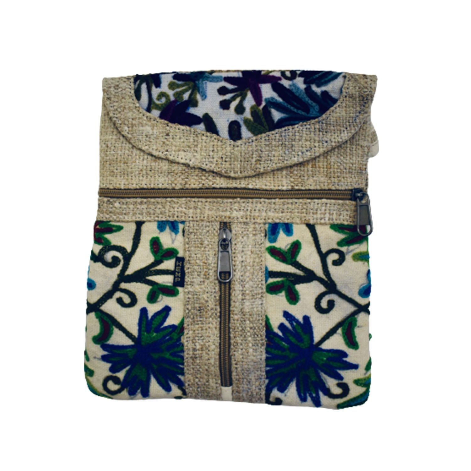 Ganesha Handicrafts Shoulder Hemp Bag, Bag, Shoulder Bag, Zip Bag, Hemp Bag, Designed Shoulder bag, Attractive Shoulder bag, Zip Hemp bag