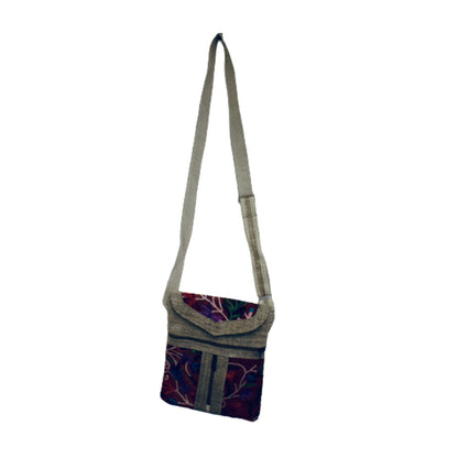 Ganesha Handicrafts Shoulder Hemp Bag, Bag, Shoulder Bag, Zip Bag, Hemp Bag, Designed Shoulder bag, Attractive Shoulder bag, Zip Hemp bag