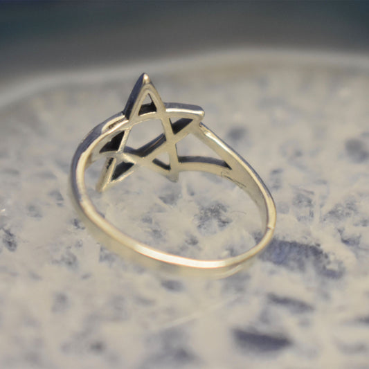 Ganesha Handicrafts Silver Star Ring, Ring, Star Ring, Silver Ring, Fashion Ring, Trending Ring
