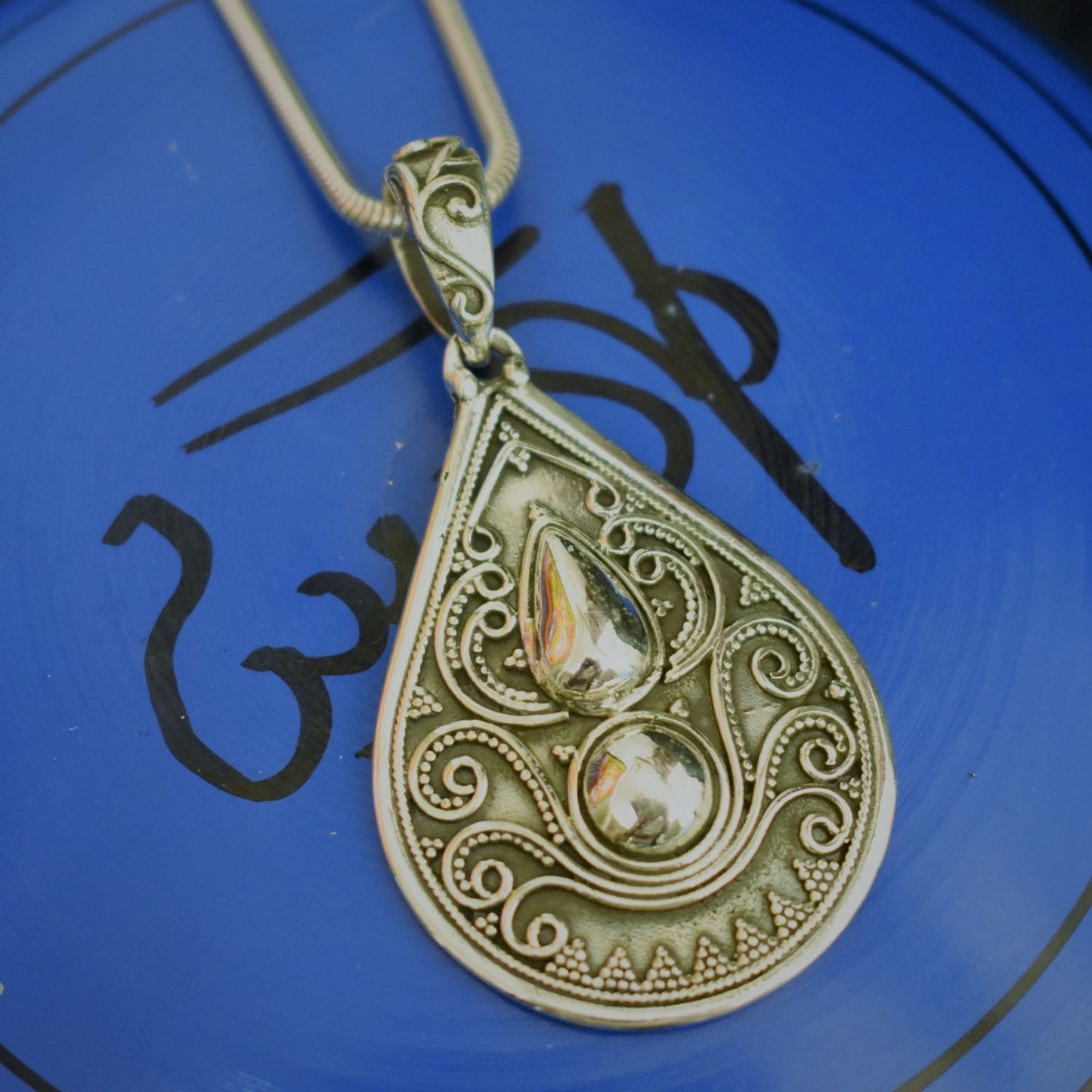 Ganesha Handicrafts Silver Tear Drop Pendant, Drop Pendant, Tear Pendant, Silver Pendant, Silver Tear Pendant, Dollar, Trending Pendant